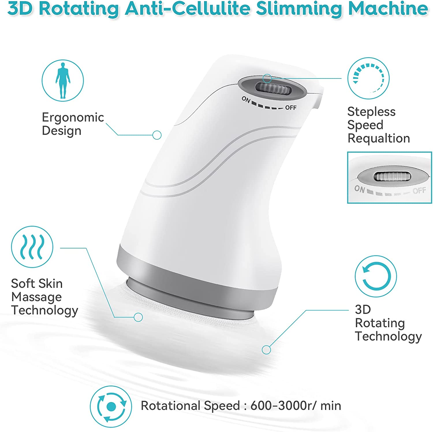 Body Sculpting Machine, Cellulite Massager Electric with 6